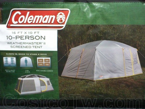 Coleman 16' x 10' 10 Person Weathermaster II Screened Tent 012